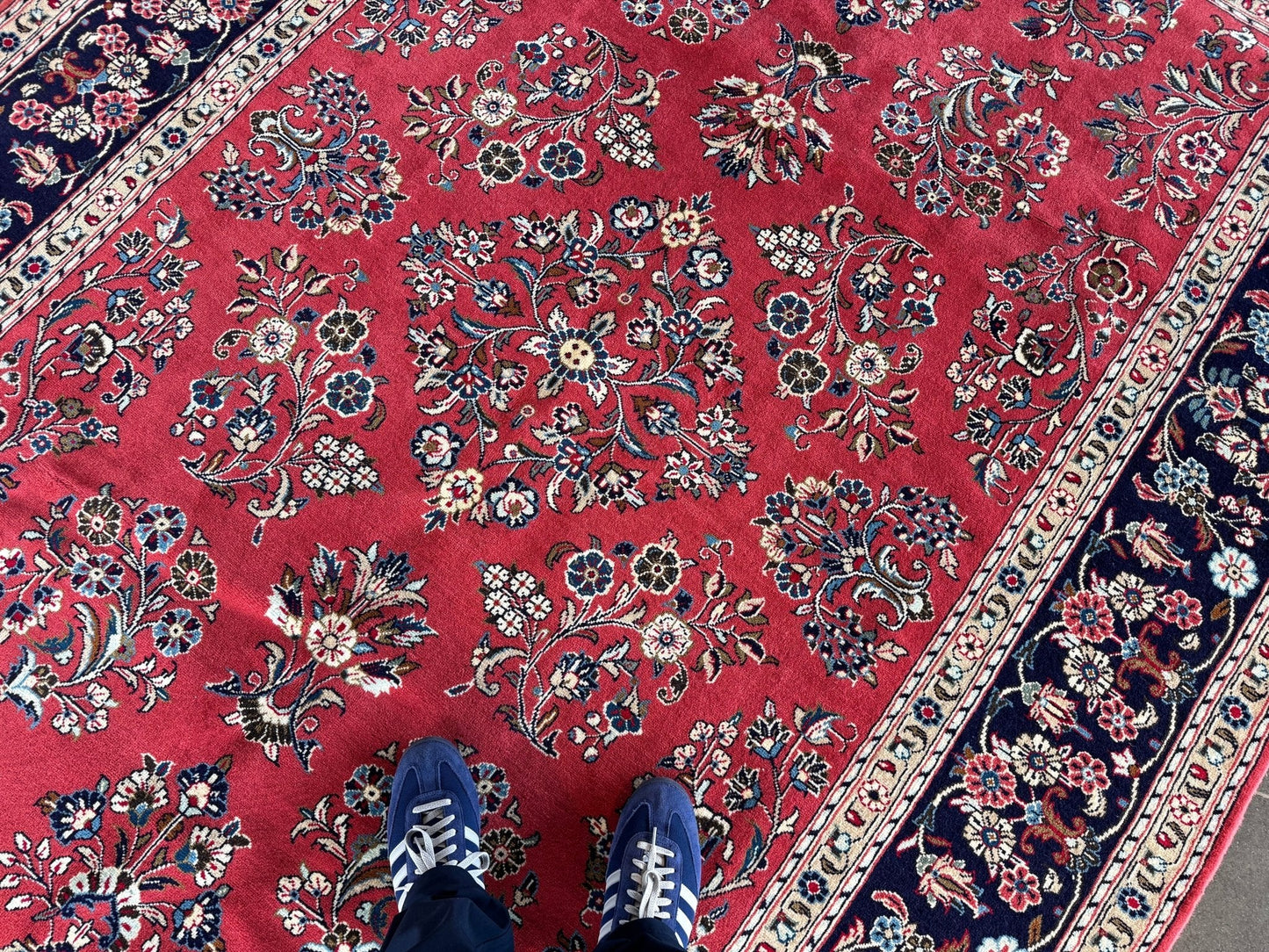 Vintage Persian Sarouk Rug—Signed | 6' 11" x 9' 10"