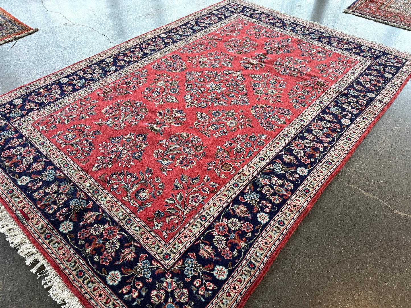 Vintage Persian Sarouk Rug—Signed | 6' 11" x 9' 10"