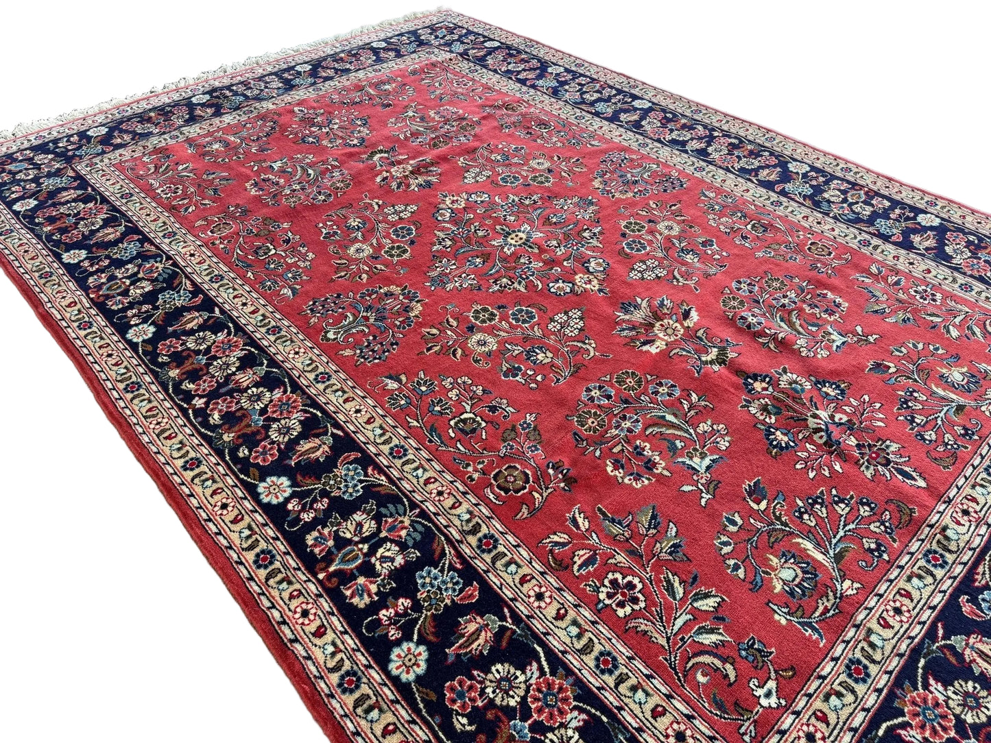 Vintage Persian Sarouk Rug—Signed | 6' 11" x 9' 10"
