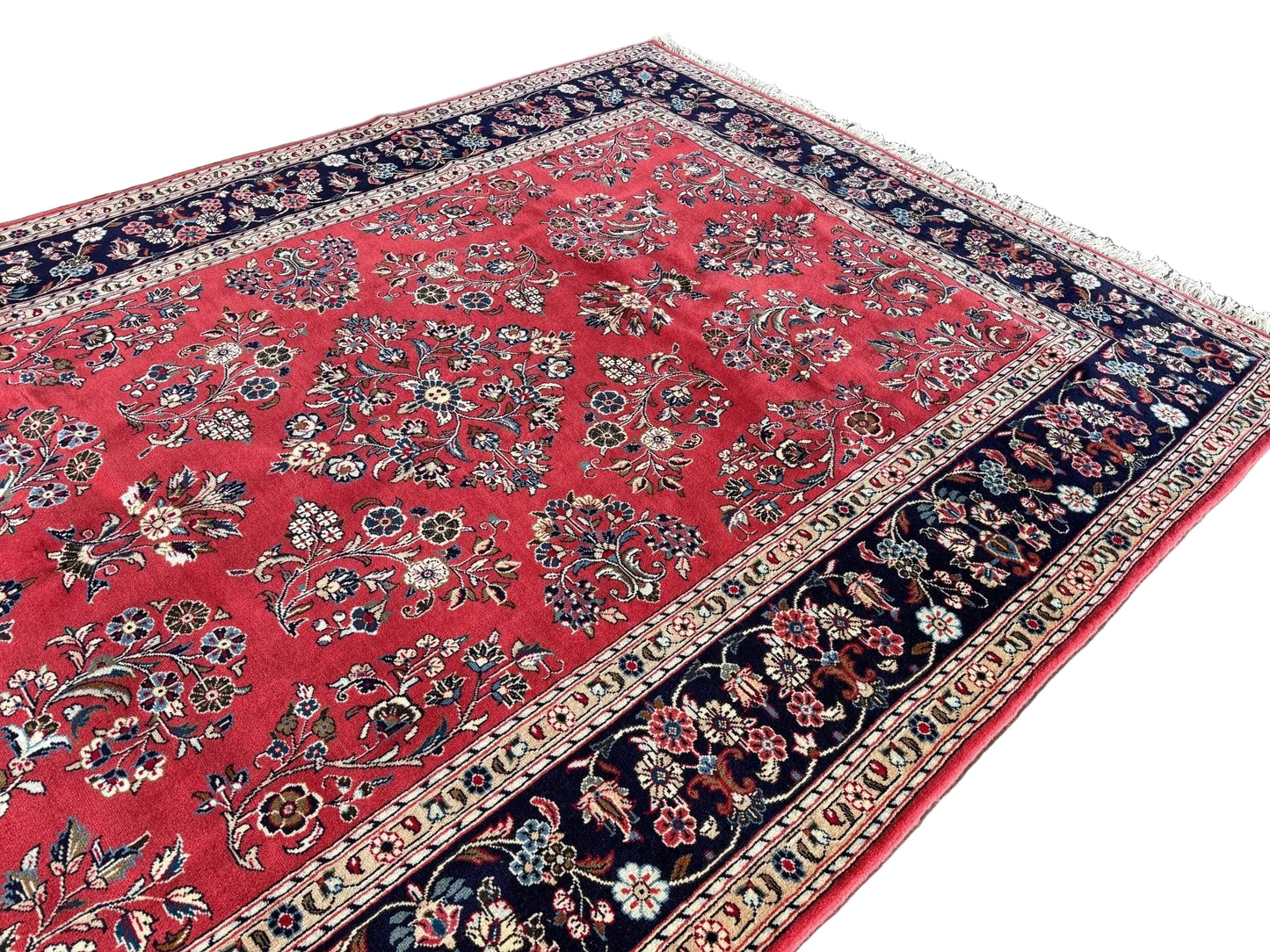 Vintage Persian Sarouk Rug—Signed | 6' 11" x 9' 10"