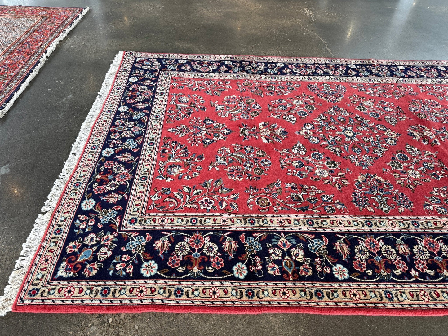 Vintage Persian Sarouk Rug—Signed | 6' 11" x 9' 10"