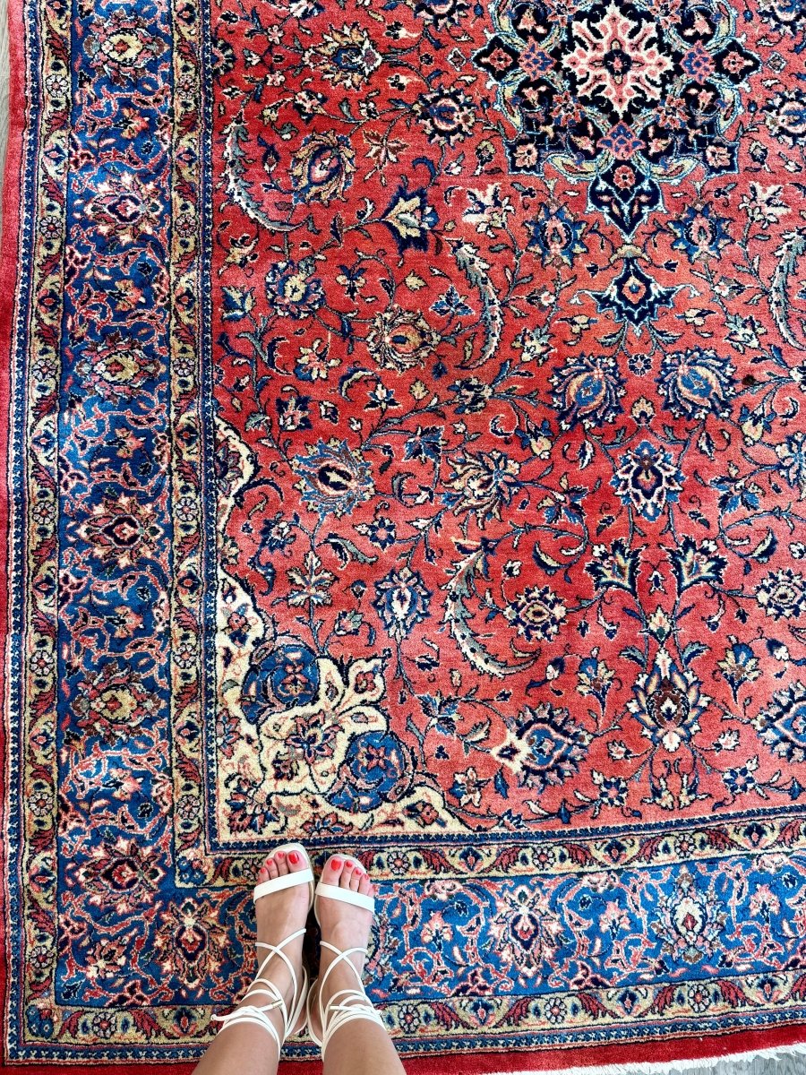 Persian Sarouk Rug | 6' 7" x 10' 2"