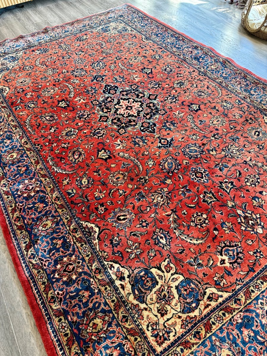 Persian Sarouk Rug | 6' 7" x 10' 2"