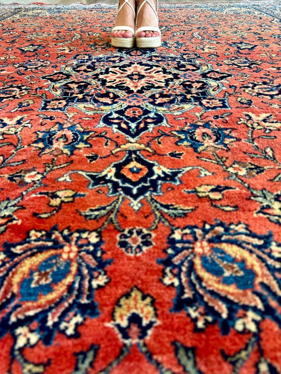 Persian Sarouk Rug | 6' 7" x 10' 2"