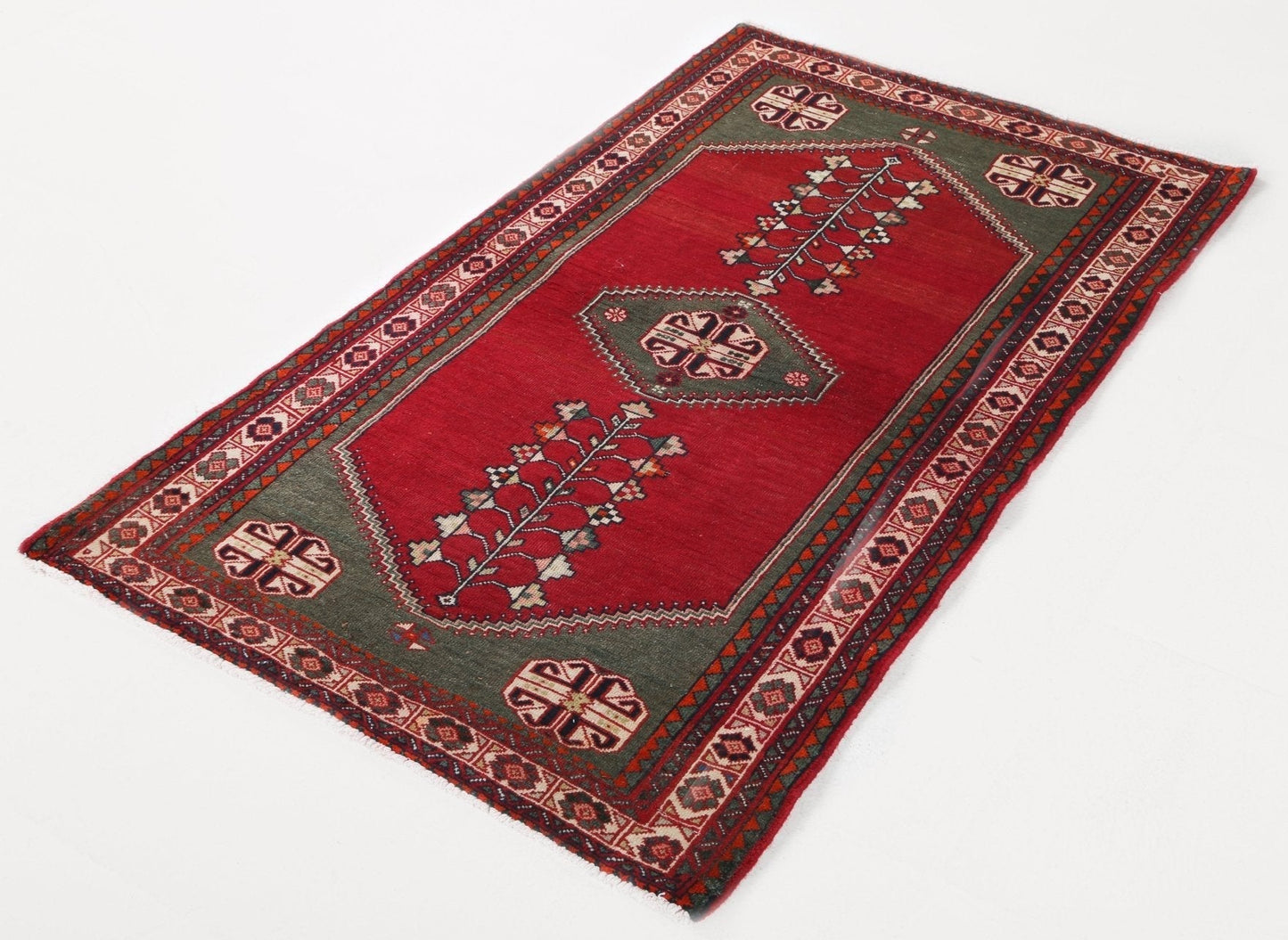 Vintage Persian Abadeh Rug | 2' 11" x 5' 2"