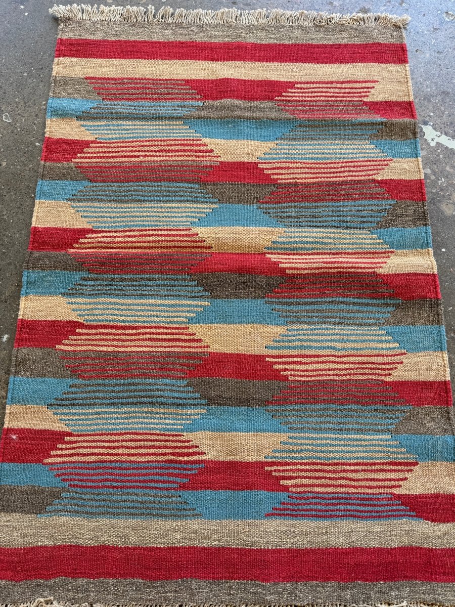 Persian Shiraz Kilim Rug | 3' x 4' 6"