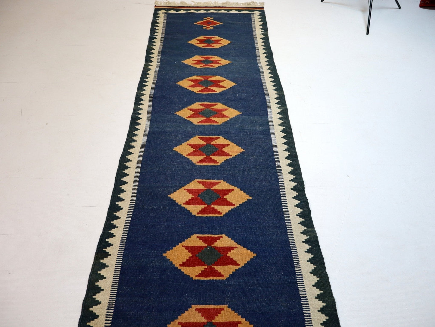 Persian Shiraz kilim Runner |  2' 8" x 9' 7"