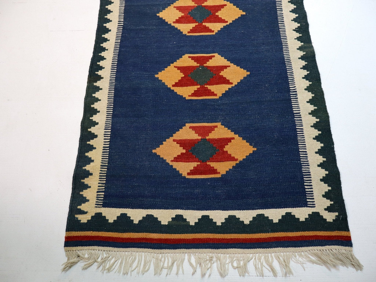 Persian Shiraz kilim Runner |  2' 8" x 9' 7"
