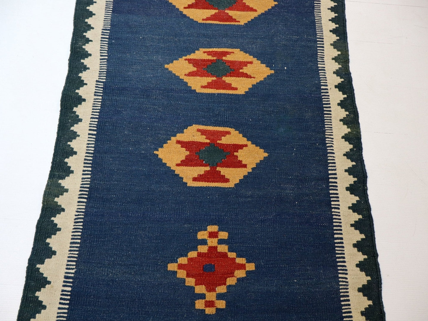 Persian Shiraz kilim Runner |  2' 8" x 9' 7"