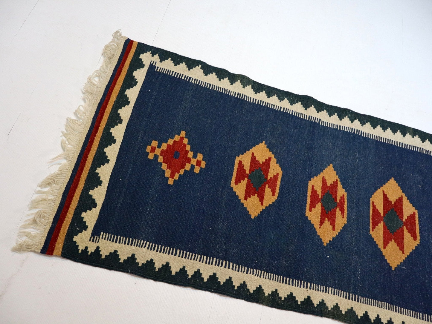 Persian Shiraz kilim Runner |  2' 8" x 9' 7"