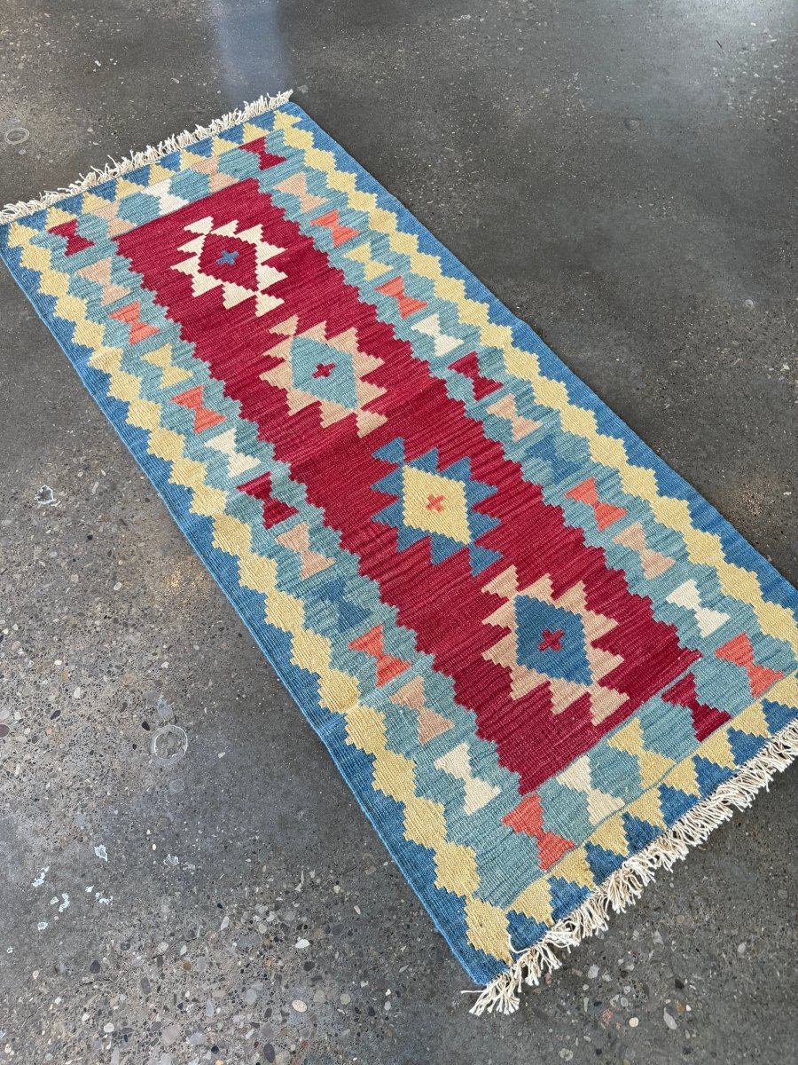 Persian Shiraz Kilim Runner Rug | 2' 10" x 6' 3"