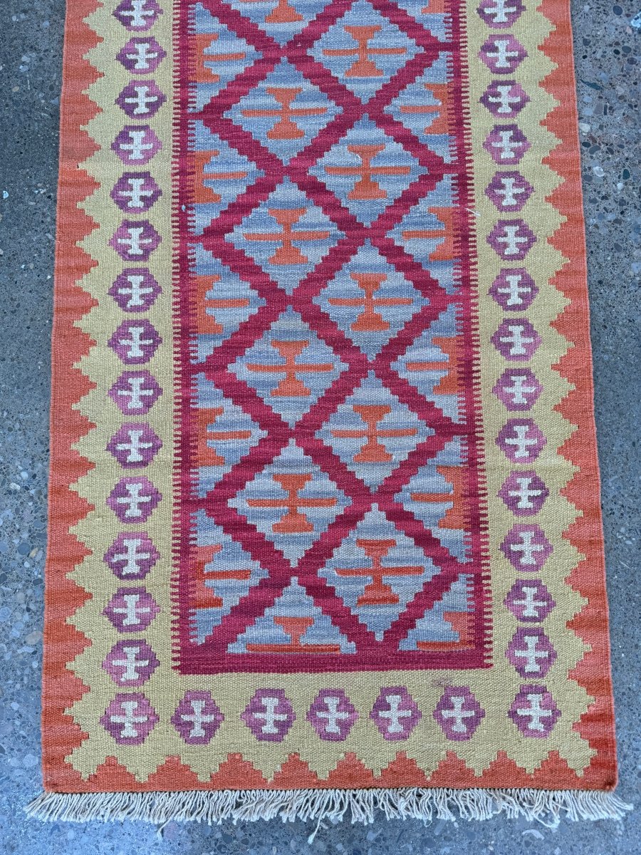 Persian Shiraz Kilim Runner Rug | 2' 9" x 6' 5"