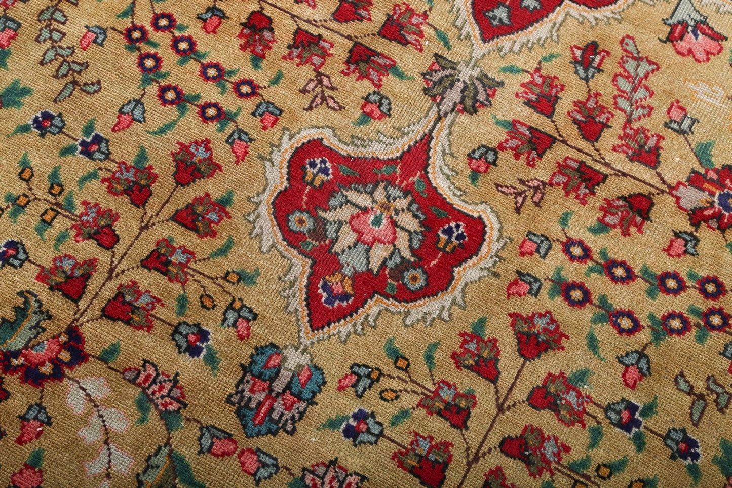 Vintage Persian Tabriz Rug | 7' 5" x 10' 8"