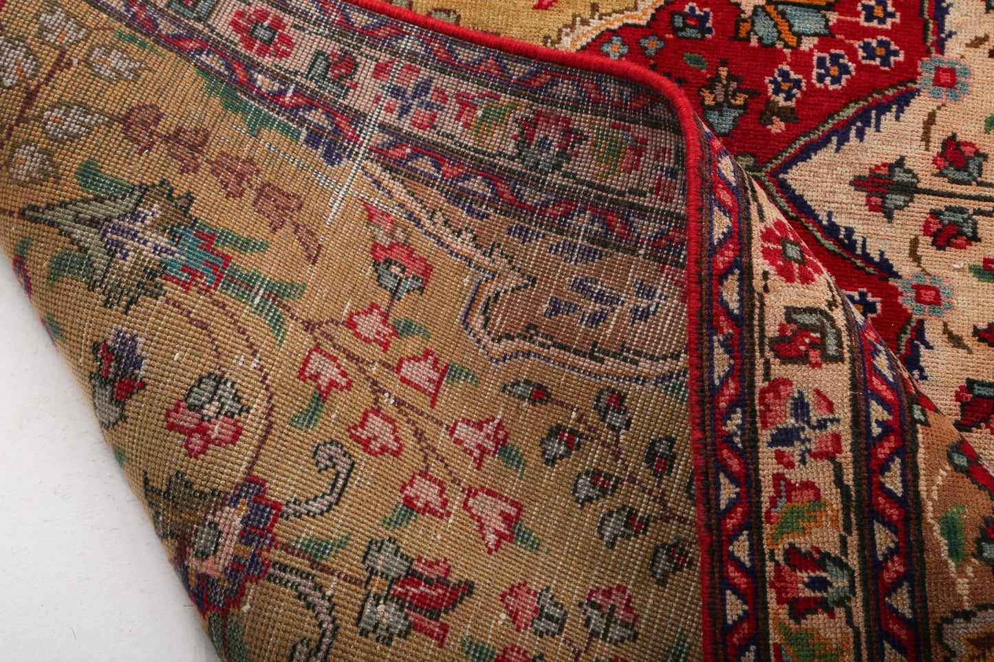 Vintage Persian Tabriz Rug | 7' 5" x 10' 8"