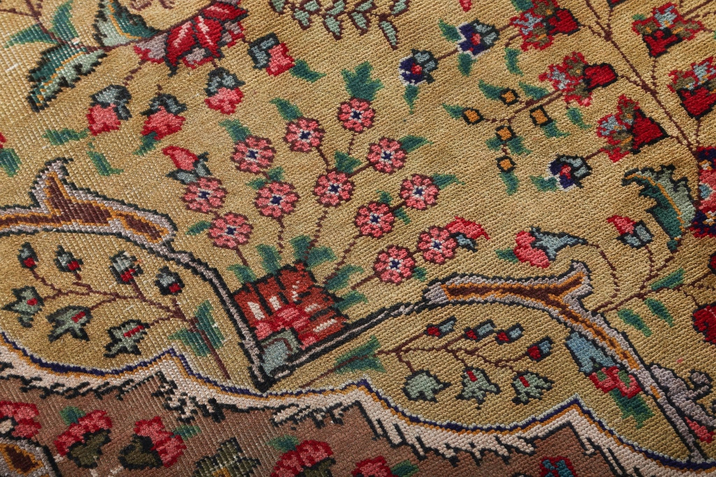 Vintage Persian Tabriz Rug | 7' 5" x 10' 8"