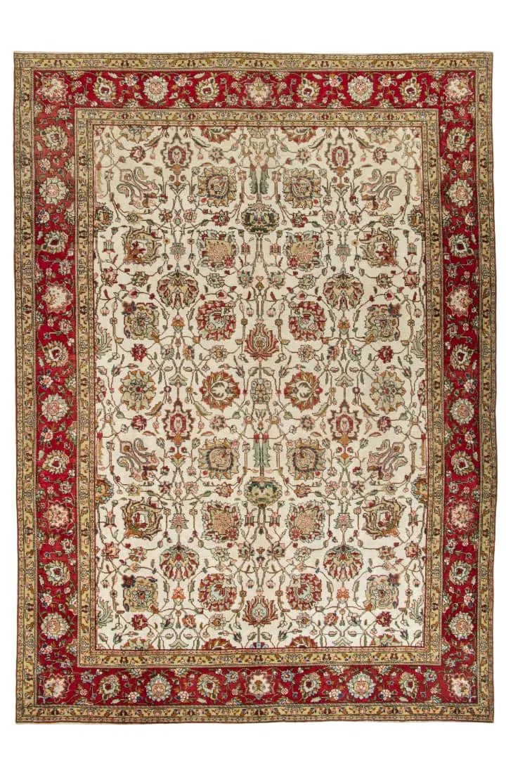 Vintage Persian Tabriz Rug | 9' 5" x 12' 10"