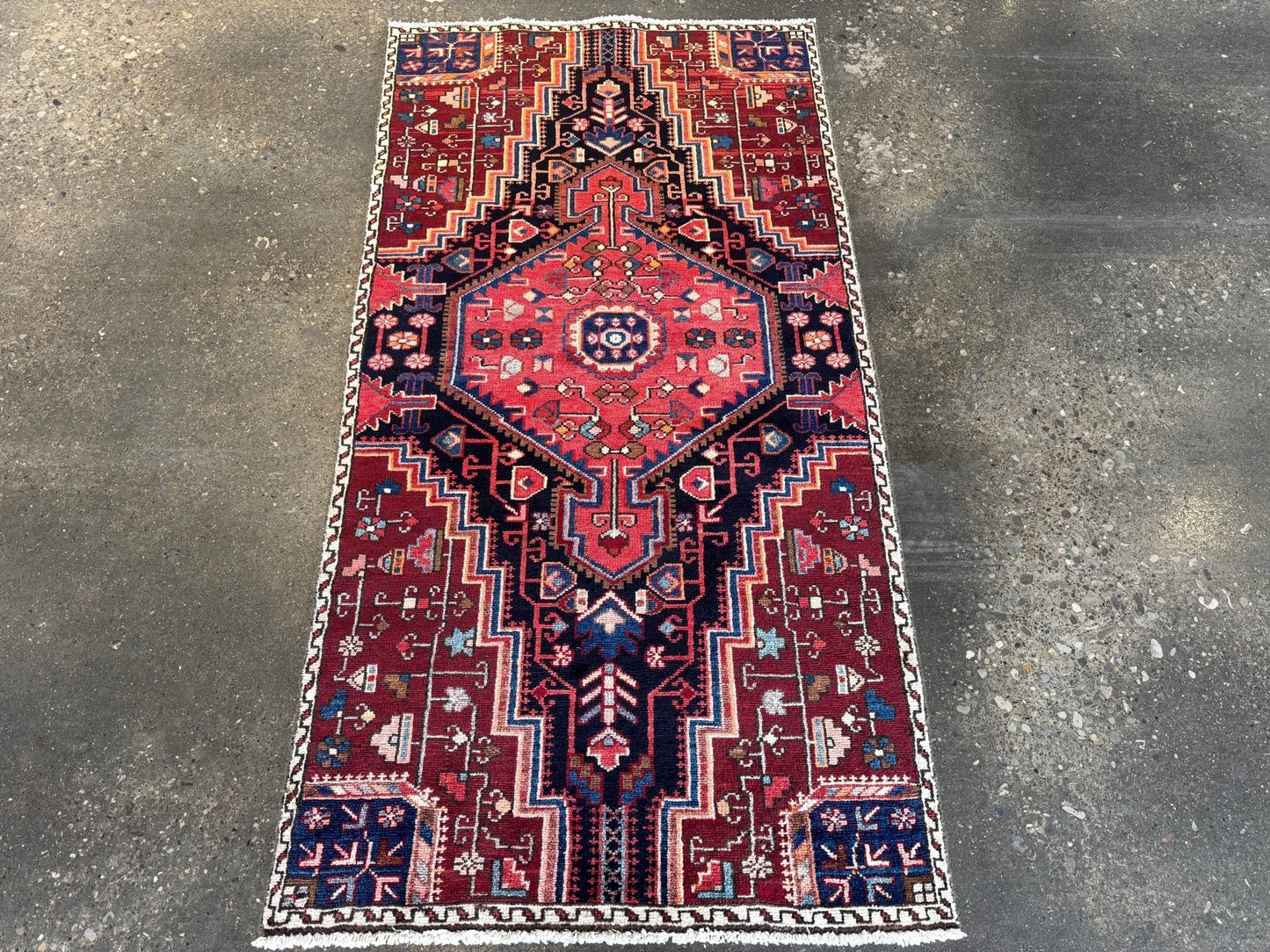 Vintage Persian Tuyserkan Rug | 2' 8" x 5' 1"