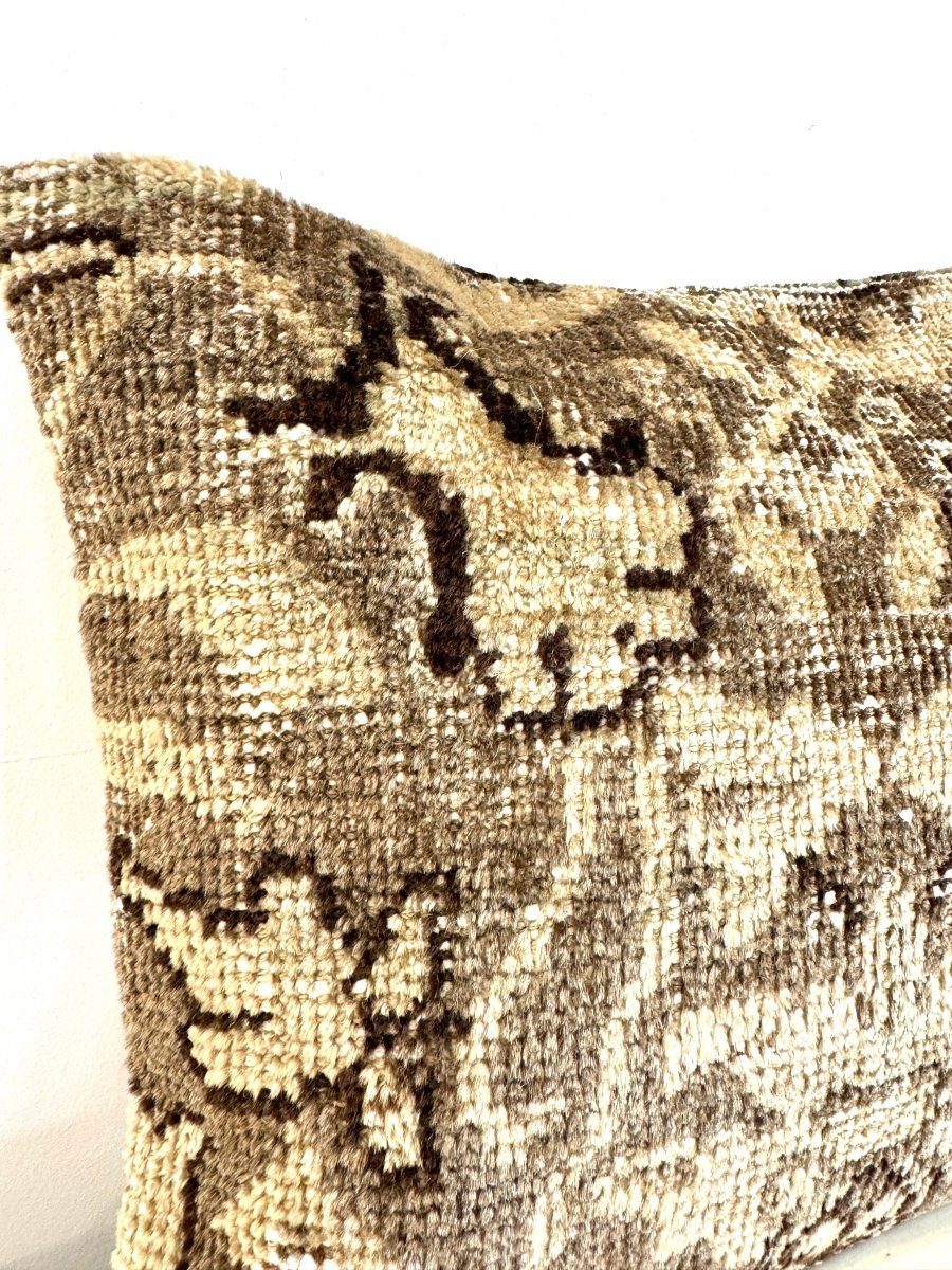 One-of-a-Kind Handmade Persian Rug Pillow #4 | 16" x 16"