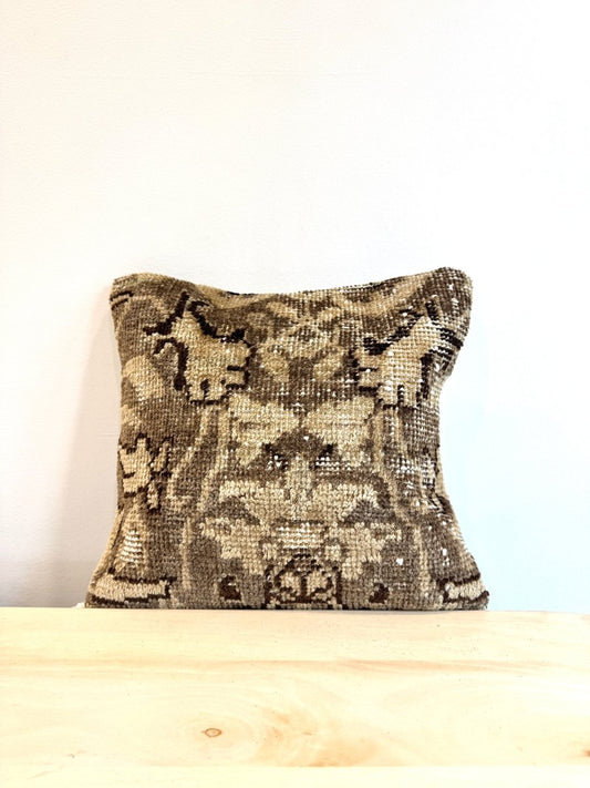 One-of-a-Kind Handmade Persian Rug Pillow #4 | 16" x 16"