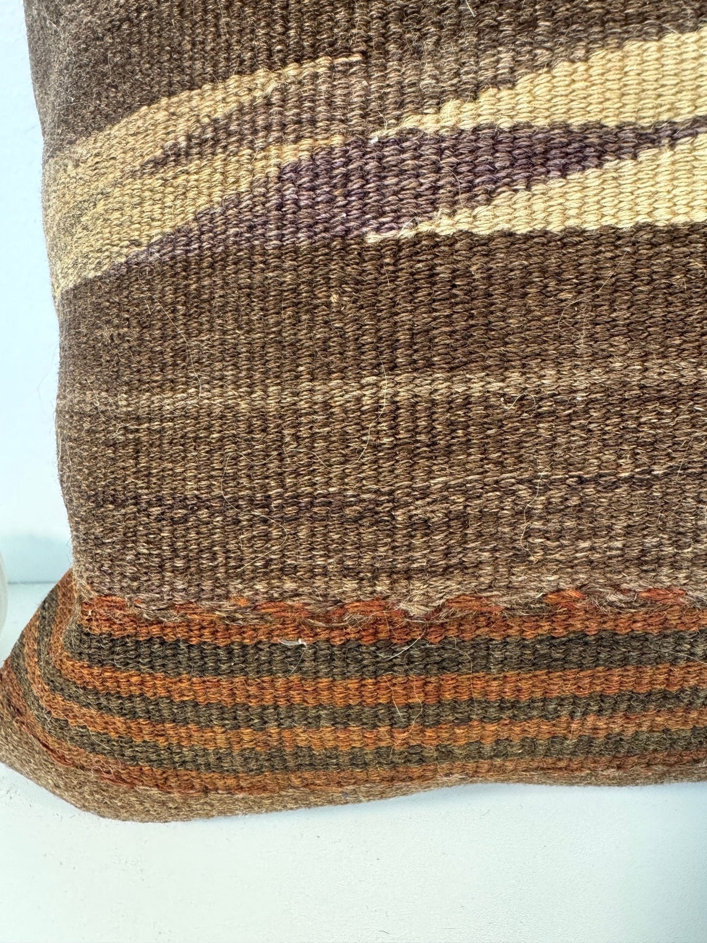 One-of-a-Kind Kilim Rug Pillow #15 | 16" x 16"