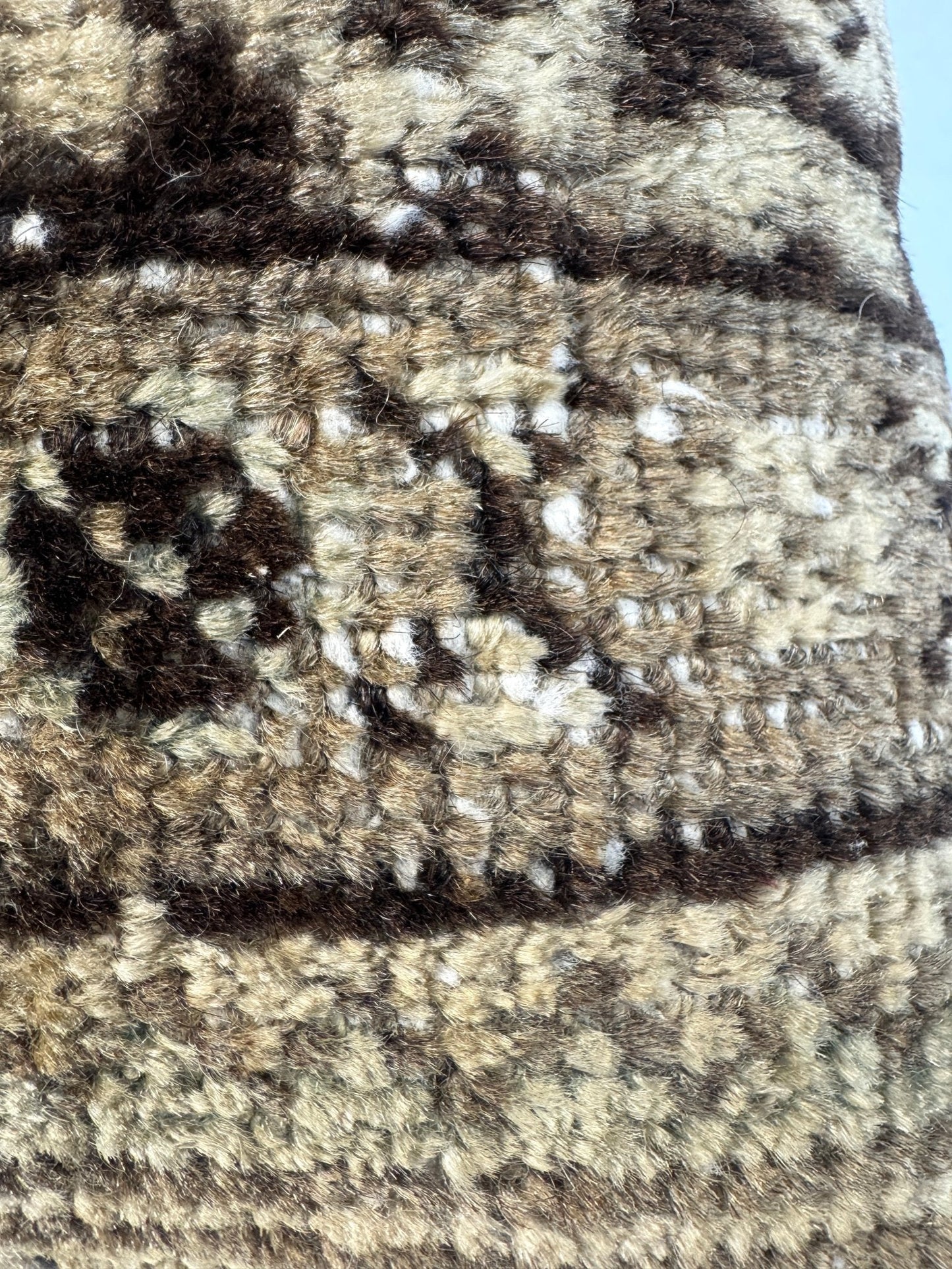 One-of-a-Kind Handmade Vintage Persian Wool Rug Throw Pillow #29| 16" x 16"