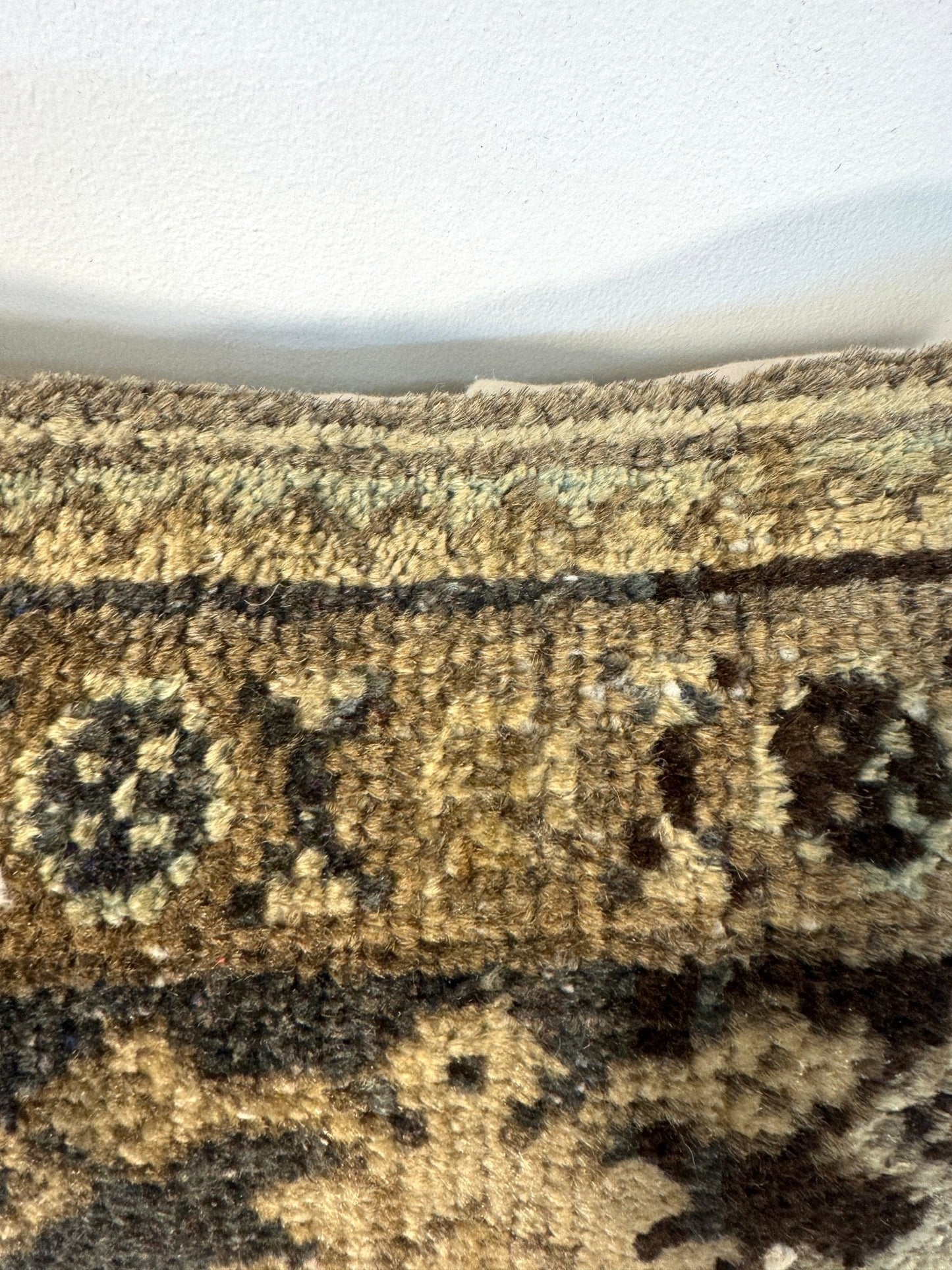 One-of-a-Kind Handmade Vintage Persian Wool Rug Throw Pillow #29| 16" x 16"