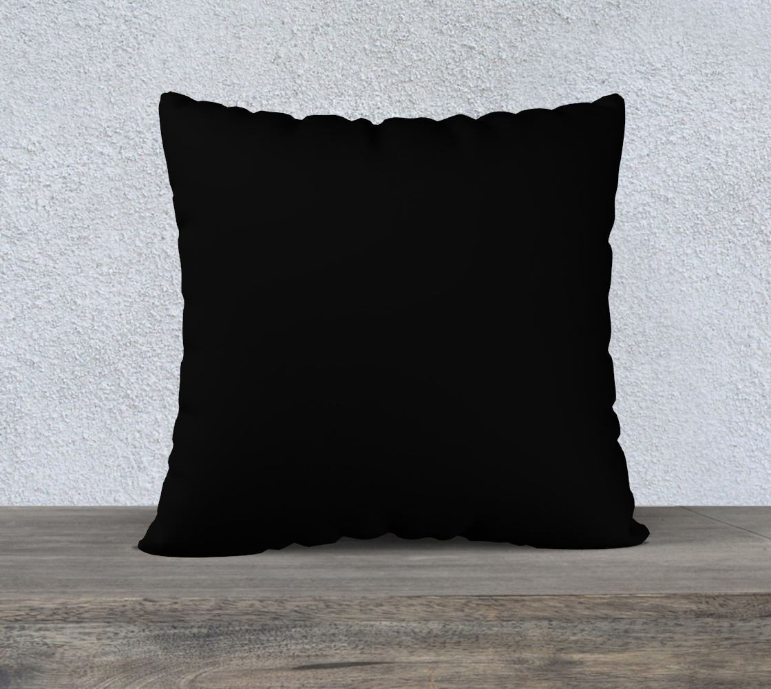Hummingbird Lane Pillow Cover "Life is not measured..." Black - 22" x 22"