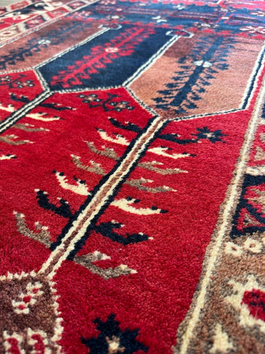 Turkish Konya Rug | 4' 2" x 6' 6"