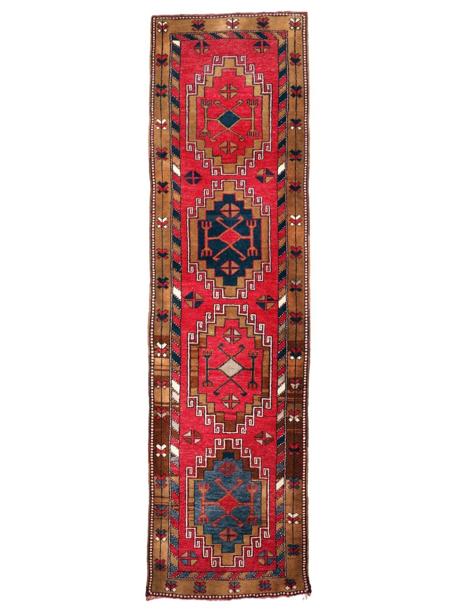 Turkish Malatya Runner Rug | 2' 9" x 10' 2"
