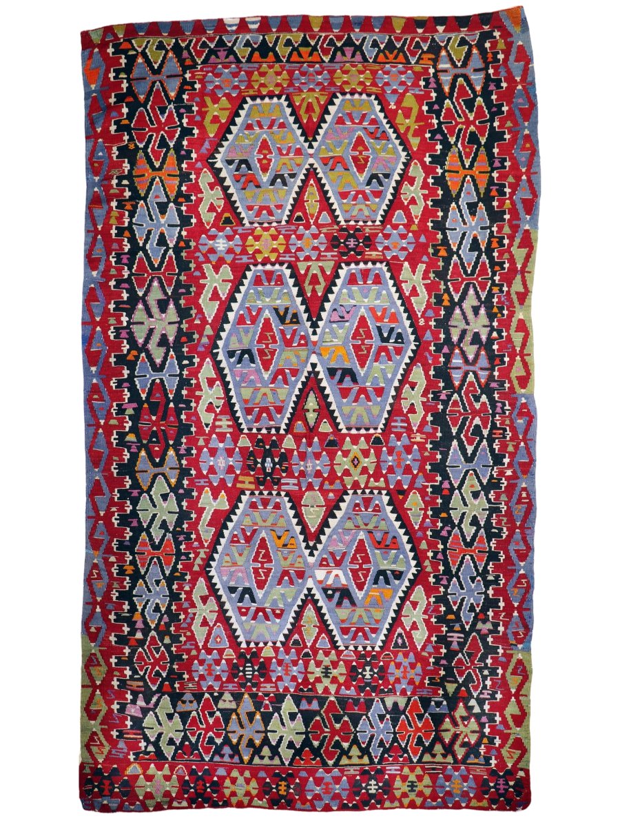 Turkish Uşak Eşme Kilim | 5' 11" x 10' 4"