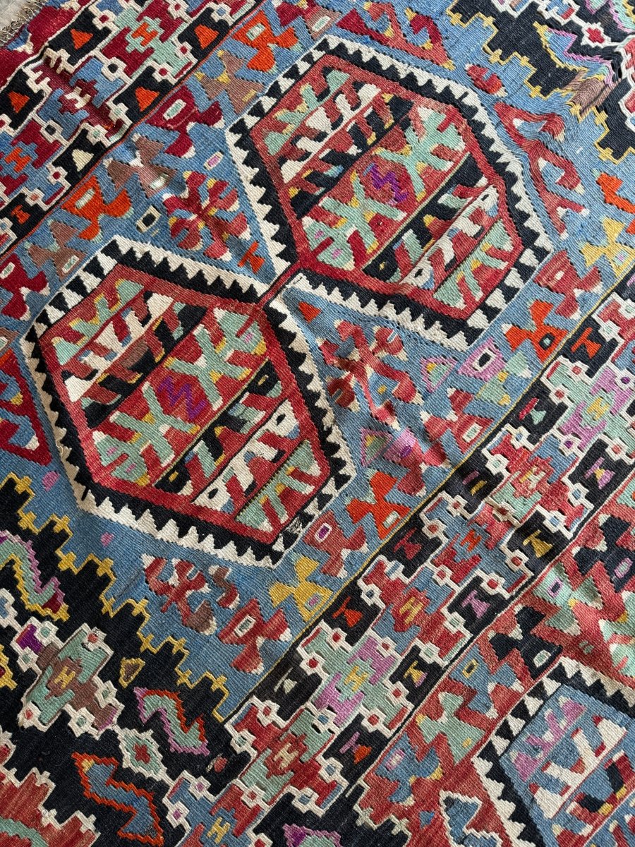 Turkish Uşak Eşme Kilim | 5' 7" x 10'