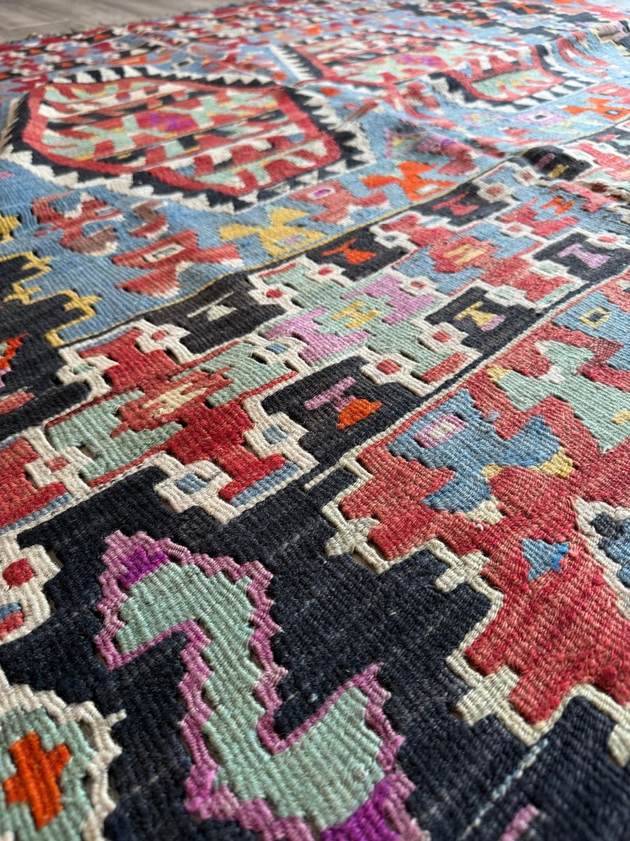 Turkish Uşak Eşme Kilim | 5' 7" x 10'