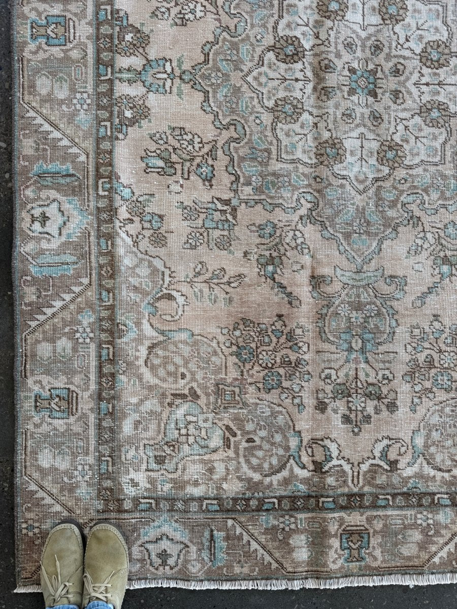 Vintage Tabriz Rug | 6' 1" x 8' 11"
