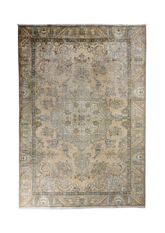 Vintage Tabriz Rug | 6' 1" x 8' 11"