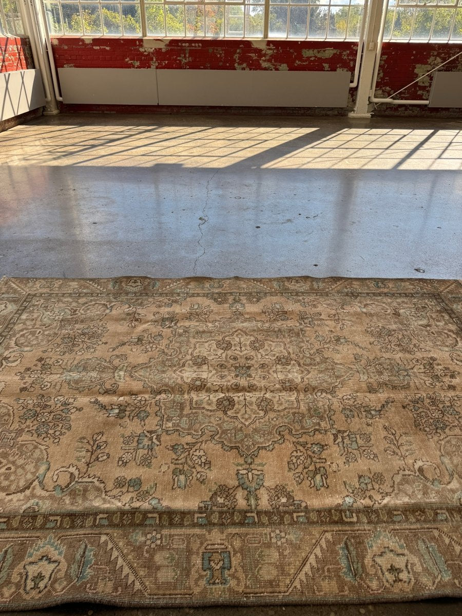 Vintage Tabriz Rug | 6' 1" x 8' 11"