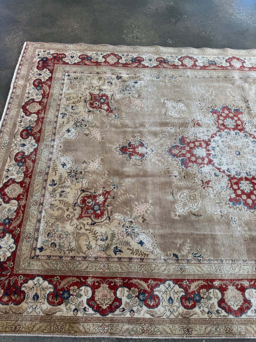 Vintage Tabriz Rug | 7' 5" x 11' 4"
