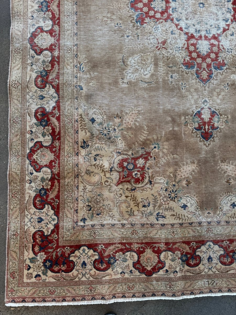 Vintage Tabriz Rug | 7' 5" x 11' 4"