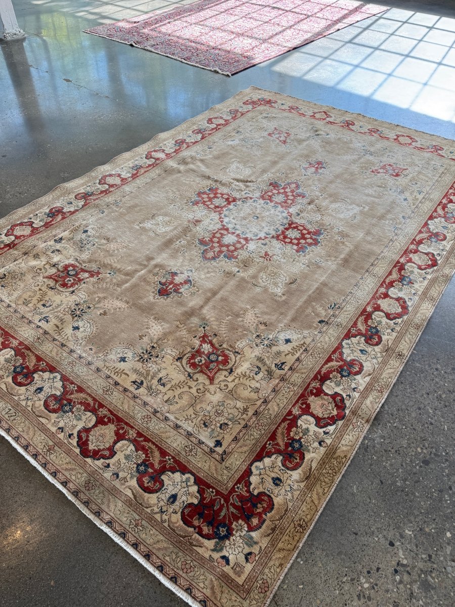 Vintage Tabriz Rug | 7' 5" x 11' 4"